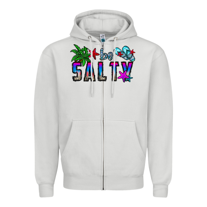 Be Salty Zipper Hoodie by CowhideDigitalArt | Teevron