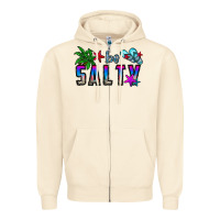 Sandshell be salty Zipper Hoodie - CowhideDigitalArt