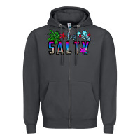 Smoke be salty Zipper Hoodie - CowhideDigitalArt