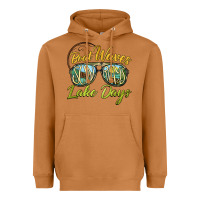 Meerkat boat waves sun rays lake days Heavyweight Hoodie - BarkalooDesign