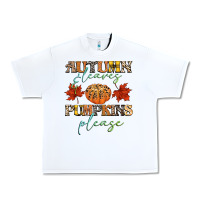 White autumn leaves and pumpkins please Urban Heavy Tee - CowGirlArtShop