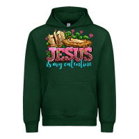 Forest Green jesus is my valentine Urban Hoodie - AdoDesignShop