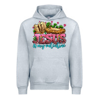 Heather Grey jesus is my valentine Urban Hoodie - AdoDesignShop