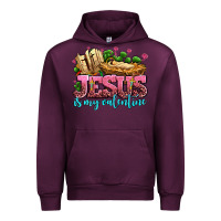 Mauve Wine jesus is my valentine Urban Hoodie - AdoDesignShop