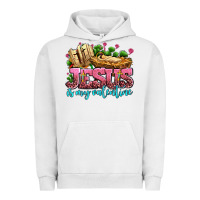 Pigment Lunar Rock jesus is my valentine Urban Hoodie - AdoDesignShop