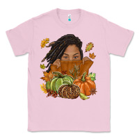 Bubblegum Pink Fall with black girl Classic Tee - NancyCooperArtShop