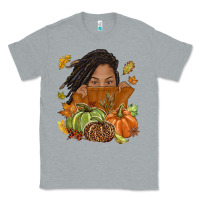 Heather Grey Fall with black girl Classic Tee - NancyCooperArtShop
