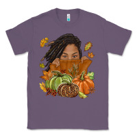 Lavender Fall with black girl Classic Tee - NancyCooperArtShop