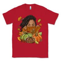Red Fall with black girl Classic Tee - NancyCooperArtShop