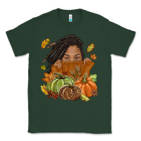Sports Green Fall with black girl Classic Tee - NancyCooperArtShop