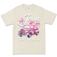 Bone Leopard Floral Pink Car Jesus Take The Wheel Premium Tee - Bettercallsaul