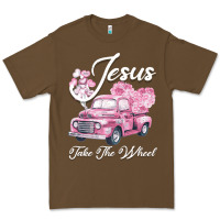 Cacao Leopard Floral Pink Car Jesus Take The Wheel Premium Tee - Bettercallsaul