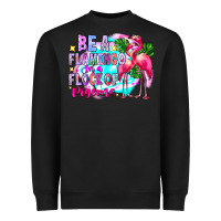 Black bea flamingo in a flock of pigeons Heavyweight Sweatshirt - CowhideDigitalArt