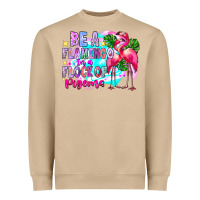 Mushroom bea flamingo in a flock of pigeons Heavyweight Sweatshirt - CowhideDigitalArt