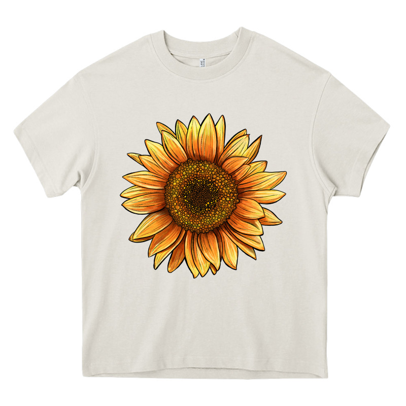 Sunflower Heavy Core Tee by BarkalooDesign | Teevron