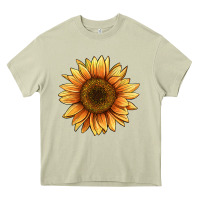 Mossy sunflower Heavy Core Tee - BarkalooDesign