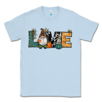 Dusty Blue Fall Love Gnome Classic Tee - RanaPortraitStore