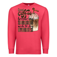 Cardinal iced coffee because my sarcasm needs to stay hydrated Premium Sweatshirt - BarkalooDesign
