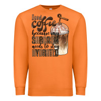 Carrot iced coffee because my sarcasm needs to stay hydrated Premium Sweatshirt - BarkalooDesign
