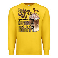 Lemon iced coffee because my sarcasm needs to stay hydrated Premium Sweatshirt - BarkalooDesign