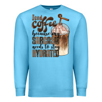 Ocean Blue iced coffee because my sarcasm needs to stay hydrated Premium Sweatshirt - BarkalooDesign