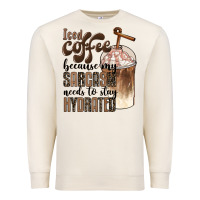 Sandshell iced coffee because my sarcasm needs to stay hydrated Premium Sweatshirt - BarkalooDesign