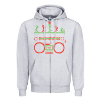 Heather Grey Check Tribe Called Quest Zipper Hoodie - trangStudio