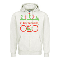 Oatmeal Heather Check Tribe Called Quest Zipper Hoodie - trangStudio