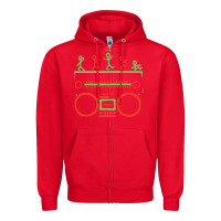 Red Check Tribe Called Quest Zipper Hoodie - trangStudio