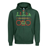 Sports Green Check Tribe Called Quest Zipper Hoodie - trangStudio