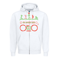 White Check Tribe Called Quest Zipper Hoodie - trangStudio