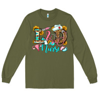 Army Green labor and delivery nurse Long Sleeve Tee - OliviaCreatesArt