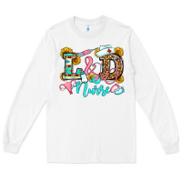 White labor and delivery nurse Long Sleeve Tee - OliviaCreatesArt