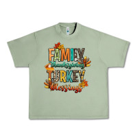 Oil Green family thanksgiving turkey blessing Urban Heavy Tee - CowGirlArtShop