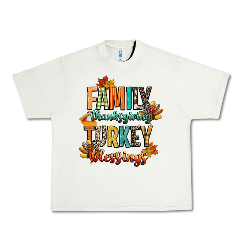 Family Thanksgiving Turkey Blessing Urban Heavy Tee by CowGirlArtShop | Teevron