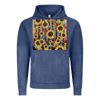 Vintage Denim America flag sunflower star tumbler Vintage Hoodie - HowdyJamesFarm