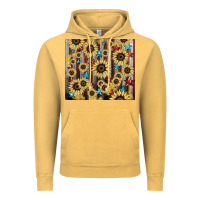 Vintage Mustard America flag sunflower star tumbler Vintage Hoodie - HowdyJamesFarm
