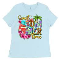 Baby Blue sweet summer time Ladies Tee - NancyCooperArtShop