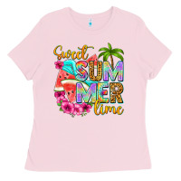 Bubblegum Pink sweet summer time Ladies Tee - NancyCooperArtShop
