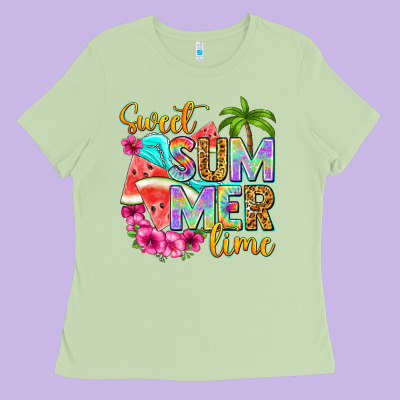 Sweet Summer Time Ladies Tee Designed By Nancycooperartshop