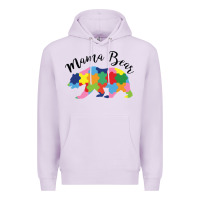 Lilac mama bear Premium Hoodie - CowhideDigitalArt