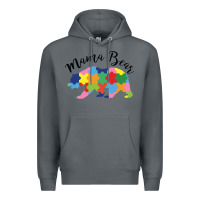 Rock mama bear Premium Hoodie - CowhideDigitalArt