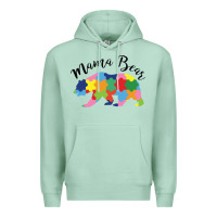 Seafoam mama bear Premium Hoodie - CowhideDigitalArt