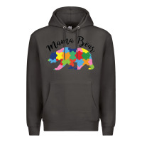 Smoke mama bear Premium Hoodie - CowhideDigitalArt
