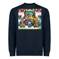 Navy easter Heavyweight Sweatshirt - CowhideDigitalArt