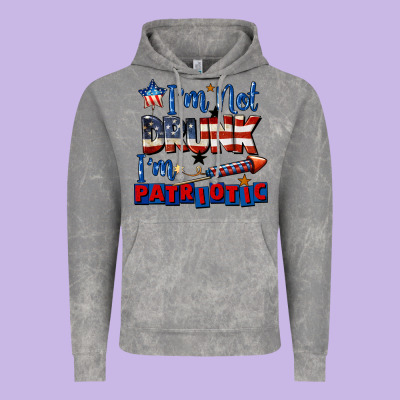 I'm Not Drunk I'm Patriotic 4th Of July Vintage Hoodie Designed By Cowgirlartshop