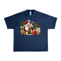 Navy western santa cowboy coffe cups christmas Urban Heavy Tee - CowGirlArtShop
