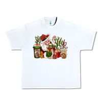 White western santa cowboy coffe cups christmas Urban Heavy Tee - CowGirlArtShop