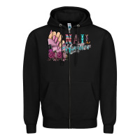Black nail hustler Zipper Hoodie - SublimationCraftShop