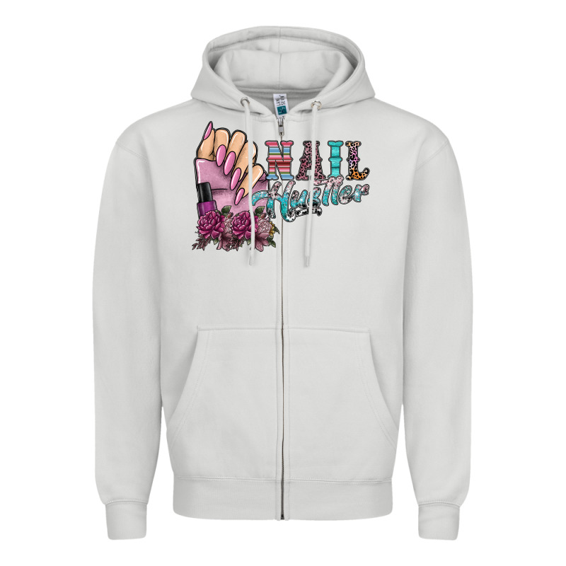 Nail Hustler Zipper Hoodie by SublimationCraftShop | Teevron